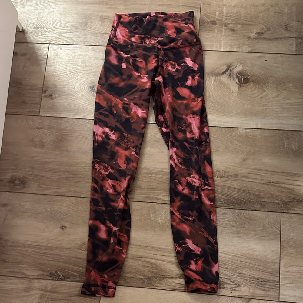 Lululemon Athletica Red and Black Leggings